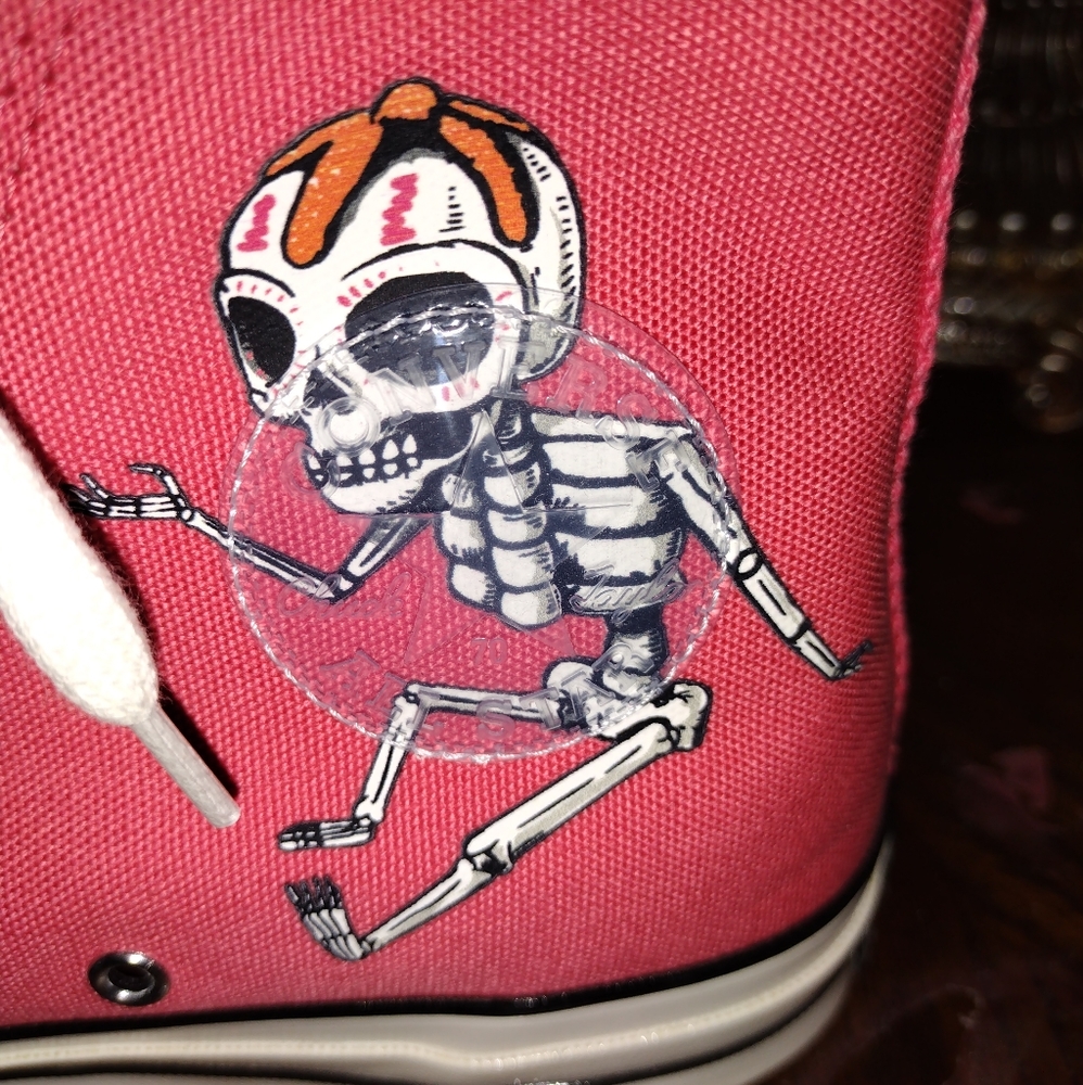 "Day of the Dead" UNISEX Converse Chuck Taylor 70 High Top sneakers - Picture 5 of 5